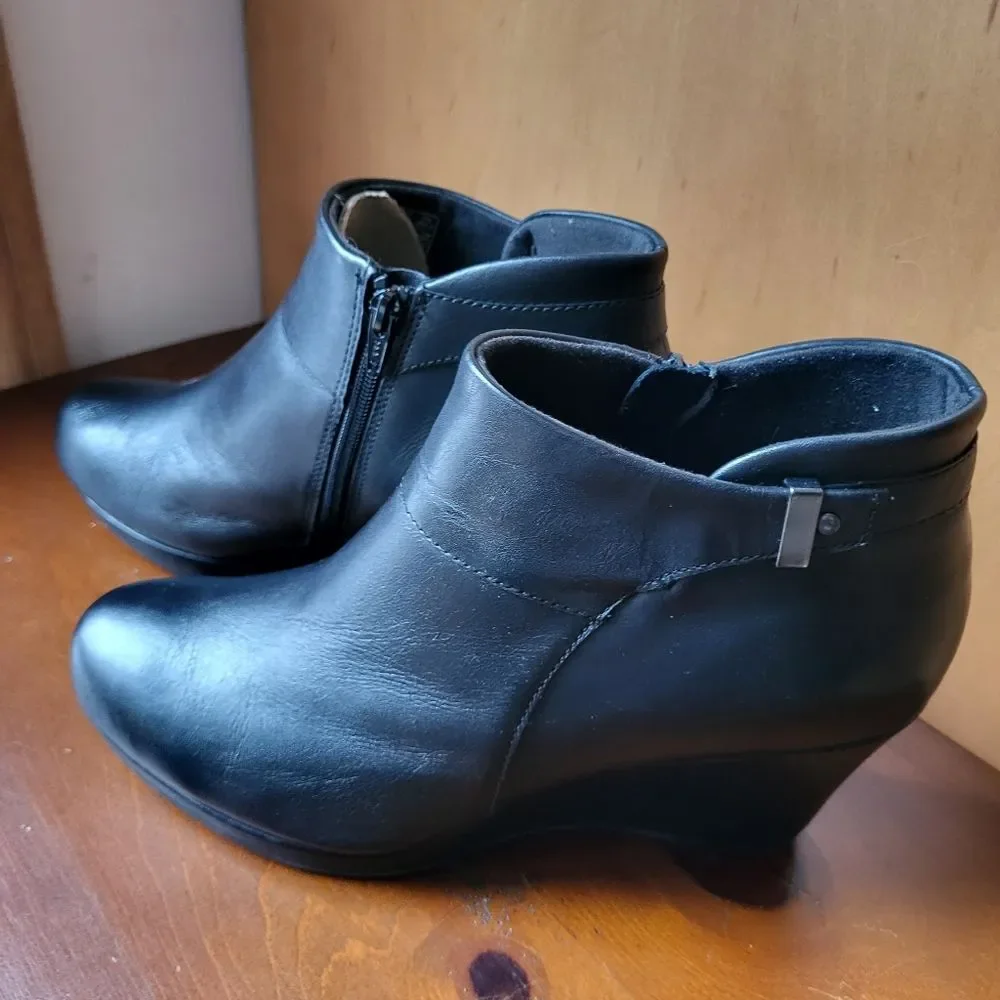 NEW Leather Wedge Bootie by Clarks - 8.5
